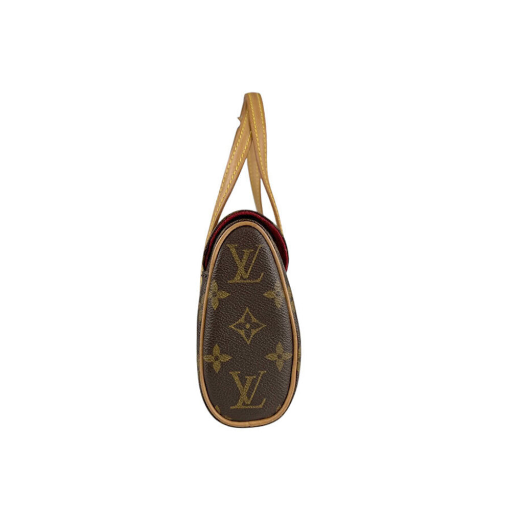Louis Vuitton Monogram Handbag Brown Sonatine Canvas